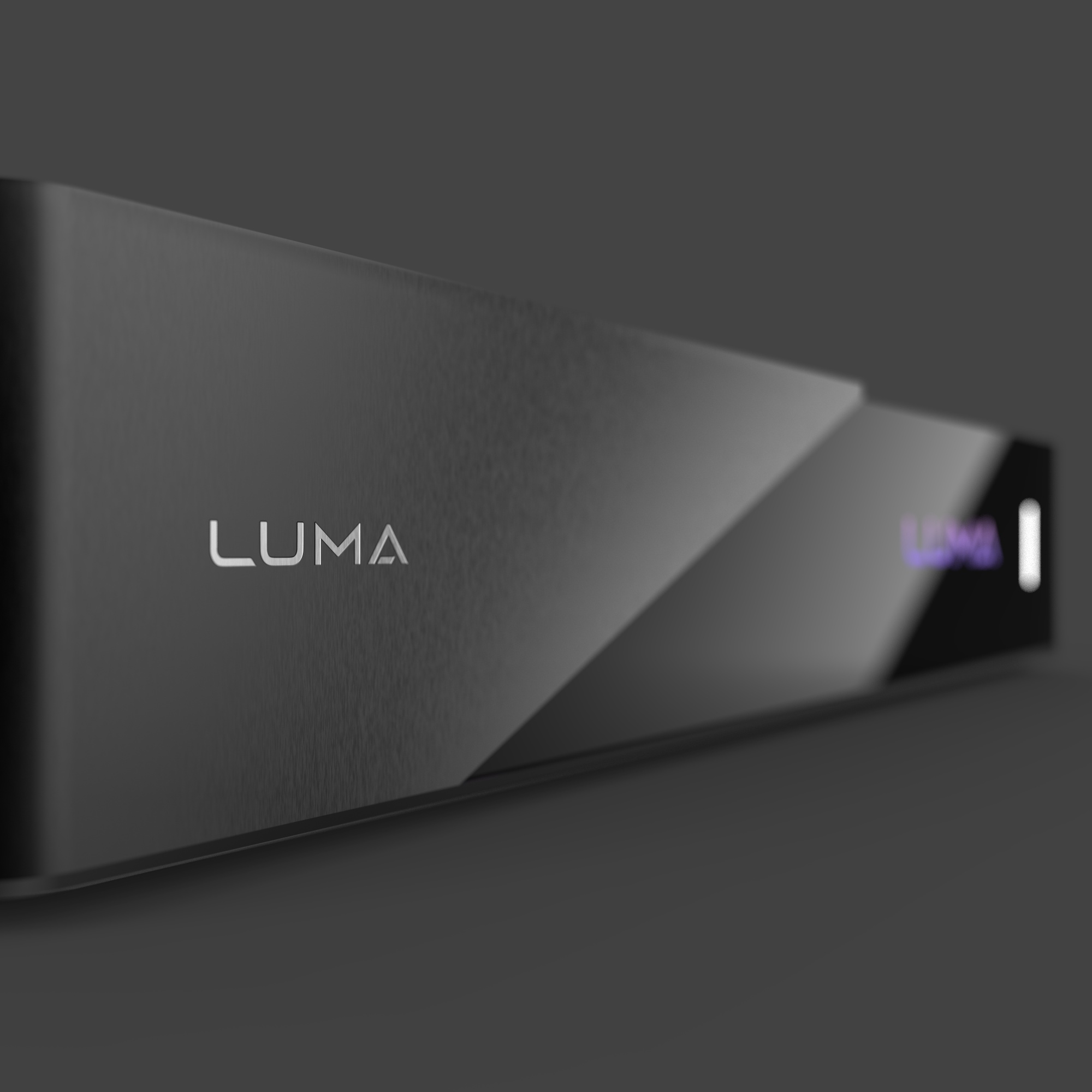 Luma device — close-up of front panel